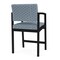Lesro Lenox Steel Hip Chair Metal Frame, Black, RS Rain Song Upholstery LS1161 - alternate 2